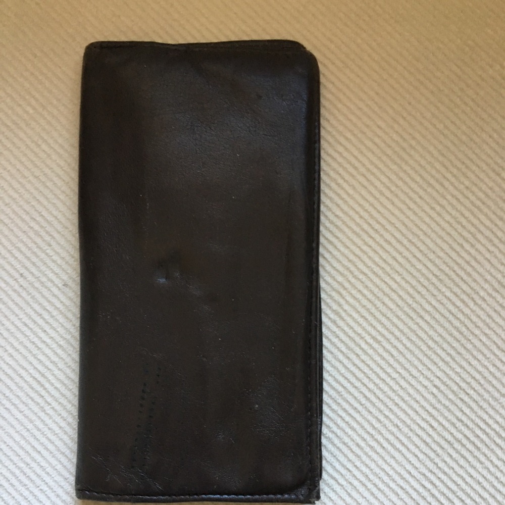 Dark Chocolate Brown leather wallet